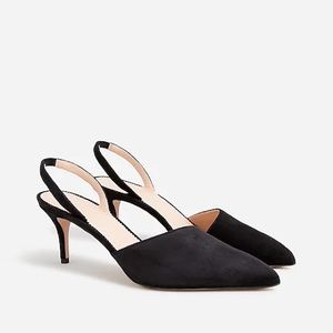 J.Crew Colette asymmetrical sling back pumps
